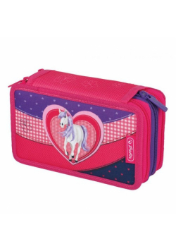 Piórnik potrójny z wyposażeniem Smart Glitter