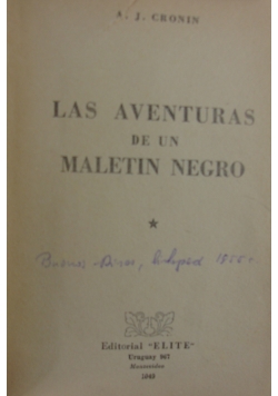 Las Aventuras de un Maletin Negro. 1949 r.