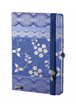 Notes A5 Lanybook Oriental Dream w kratkę niebieski