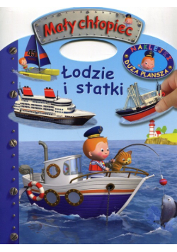 Mały chłopiec Łodzie i statki Naklejki Duża plansza