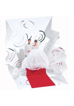 Kartki 3D Bride and Groom