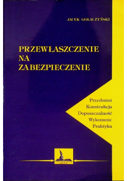 Przewłaszczenie na zabezpieczenie