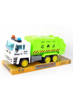 Auto śmieciarka z napędem pod kloszem 41 cm
