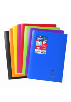 Paczka Zeszyt A4 48K kratka KoverBook PP 1 sztuka mix kolorów