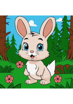 Malowanie po numerach - Magiczny królik Kids