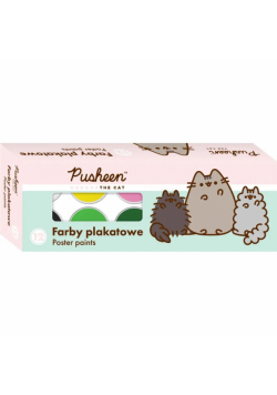 Farby plakatowe PUSHEEN 12 kolorów 20 ml