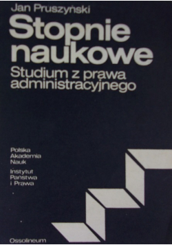 Stopnie naukowe Studium z prawa administracyjnego