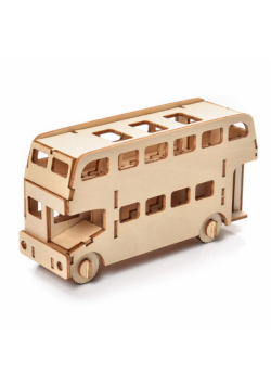 Little Story Drewniane Puzzle Model 3D - Autobus