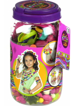 Zestaw koralików pop beads w słoiku 600PCS