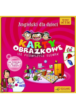 Angielski dla dzieci Karty obrazkowe 100 pierwszych słówek, CD