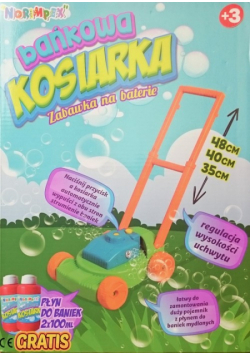 Bańkowa kosiarka + płyn do baniek 2x100ml
