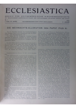 Ecclesiatica ,1931r.