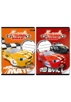 Zeszyt A5 Freak Auto w kratkę 16 kartek mix