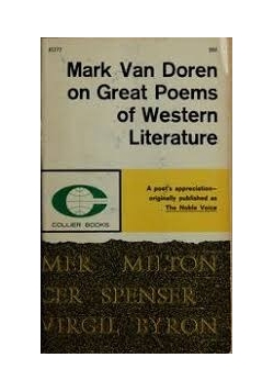 Mark Van Doren on Great Poems of Western Literature, 1946r.