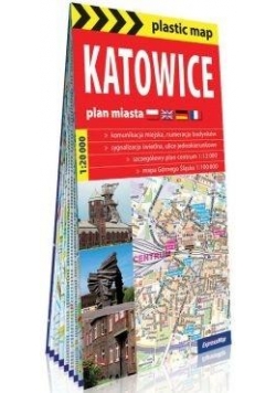 Plastic map Katowice 1:20 000 plan miasta