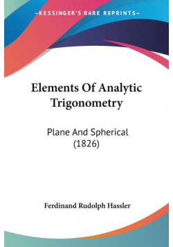Elements Of Analytic Trigonometry
