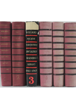 Historia Wielkiej Wojny Narodowej Związku Radzieckiego 1941 1945 Tom 1 do 6