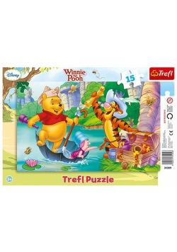 Puzzle ramkowe Kubuś Puchatek Wyprawa po skarb 15