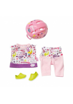 Ubranko dla lalki Baby born Deluxe Safety Set z kaskiem