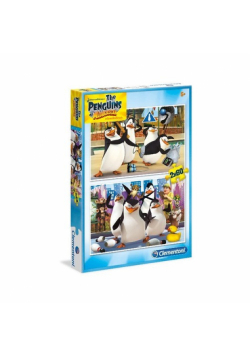 Puzzle Pingwiny z Madagaskaru 2x60