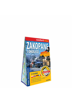 Zakopane i okolice; kieszonkowy laminowany plan miasta 1:15 000