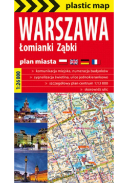 Warszawa foliowany plan miasta 1:26 000
