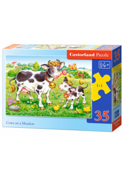 Puzzle Cows on a Meadow 35