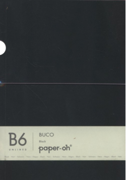 Notatnik B6 Paper-oh Buco Black gładki