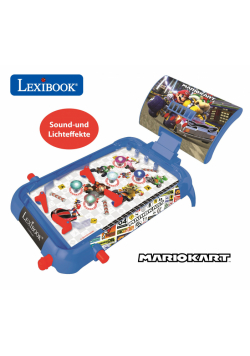 Elektroniczny Pinball z dźwiękiem i światłami Mario Kart JG610NI