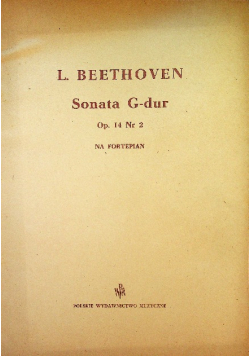 Sonata G - dur nr 2 na fortepian