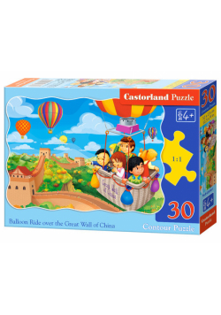 Puzzle konturowe Balloon Ride over the Great Wall of China 30