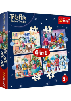 Puzzle 4w1 U Treflików pada śnieg 34657