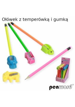 Ołówek temperówką i gumką (36szt)