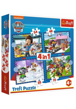 Puzzle 4w1 Psie sprawy Viacom PAW Patrol 34650