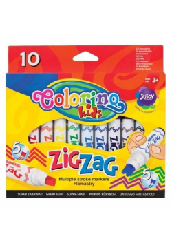 Flamastry Zig Zag 10 kolorów