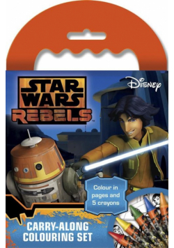 Mini blok kolorowanek z kredkami. Star Wars Rebels