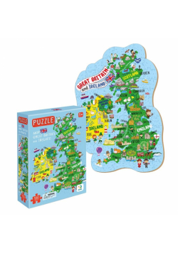 Puzzle 100 Mapa Wielkiej Brytanii i Irlandii