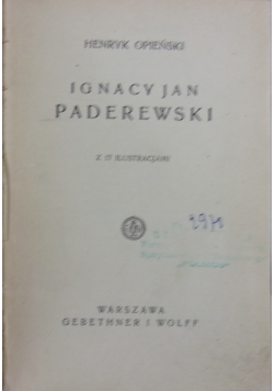 Ignacy Jan Paderewski, 1928r.
