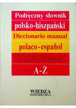 Podręczny słownik polsko hiszpański Tom I i II