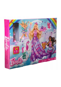 Barbie Kalendarz adwentowy z lalką HVK26