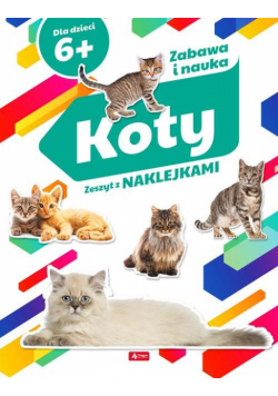 Koty Zeszyt z naklejkami