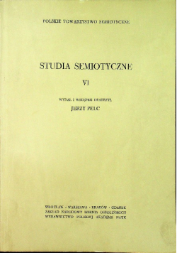 Studia semiotyczne Tom VI