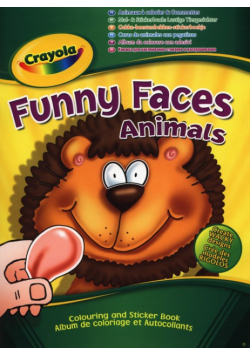 Kolorowanka z naklejkami Crayola Funny Faces Animals