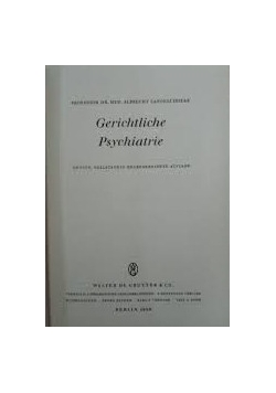 Gerichtliche psychiatrie