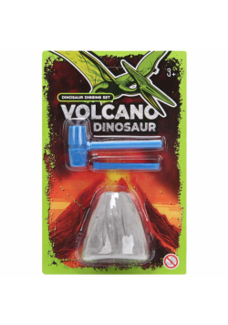 Wykopaliska paleontolog dinozaur wulkan