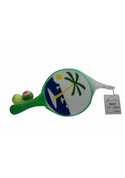 CATCH BALL dwustronny 33cm + 2 piłeczki