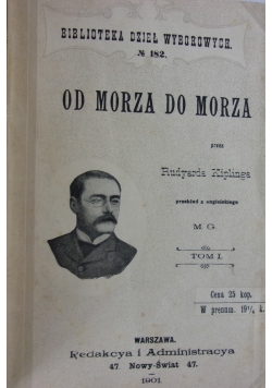 Od morza do morza. 1901 r.