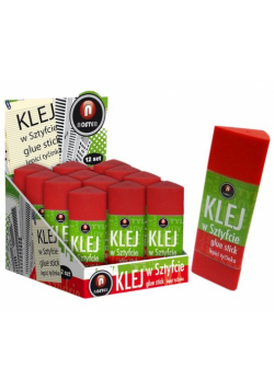 Klej w sztyfcie trójkątny 12 g 12 sztuk