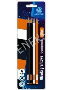 Ołówki grafitowe trójkątne HB Astrapen Classic 4 szt.