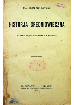 Historja Średniowieczna 1921 r.